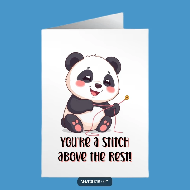 Free Printable Congrats Card: Panda's Crafty Joy, Adorable Downloadable Gift!