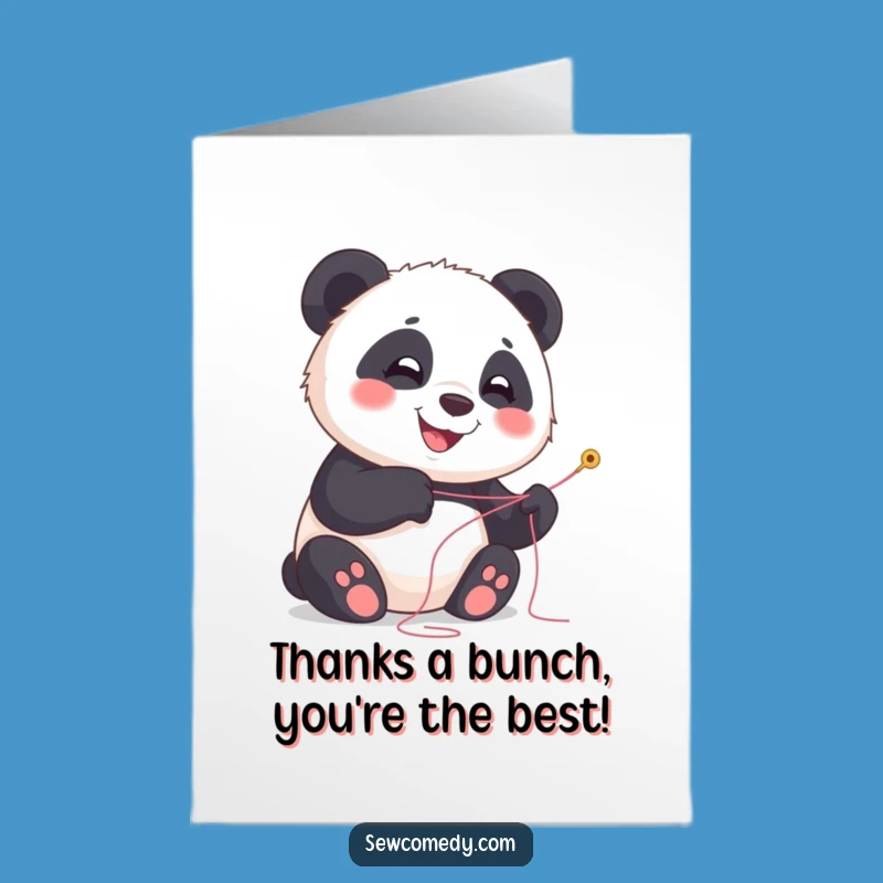 Free Printable Thank You Card: Panda's Cute Craft, Whimsical Downloadable Gift!